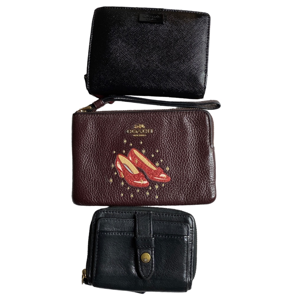 Trio Coach Fossil Kate Spade Wallets